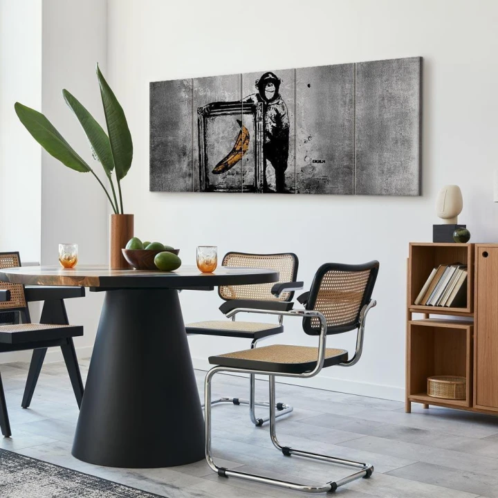 Obraz - Banksy: Małpa z ramą