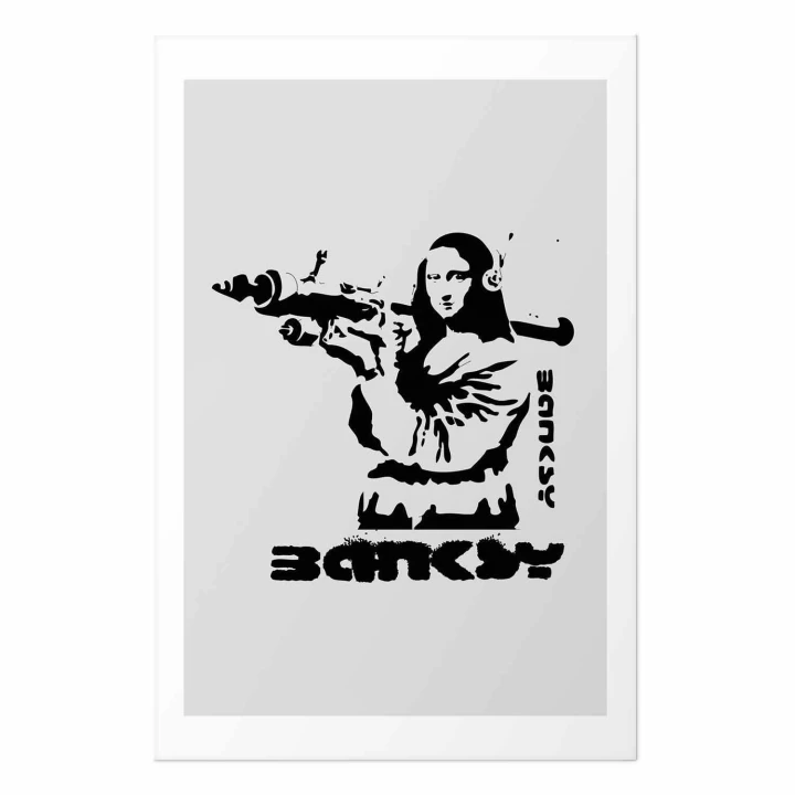 Plakat - Mona Lisa z bazuką