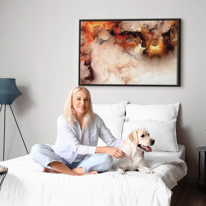 Obraz - Wulkaniczna abstrakcja (1-częściowy) szeroki