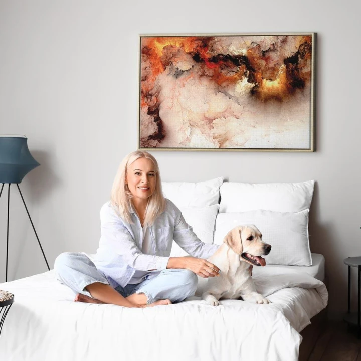 Obraz - Wulkaniczna abstrakcja (1-częściowy) szeroki