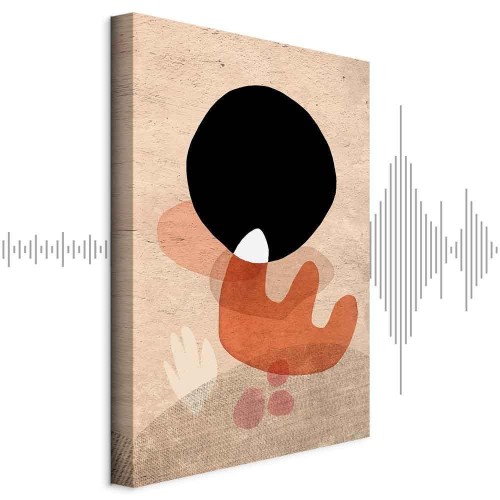 Obraz - Czarny kamień (1-częściowy) pionowy