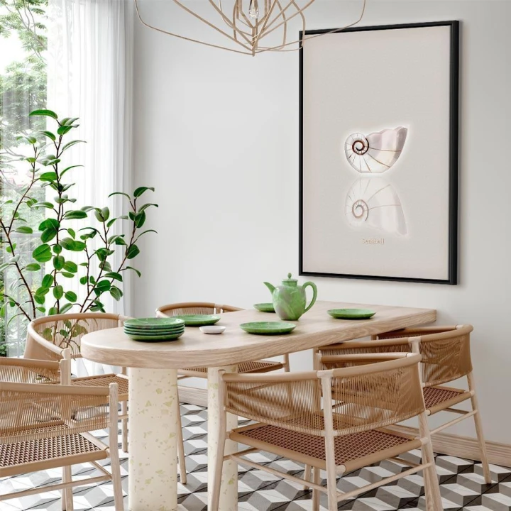 Obraz - Ceramiczna muszla (1-częściowy) pionowy