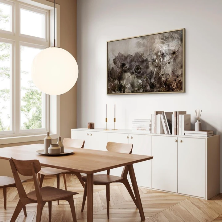 Obraz - Anemony w sepii (1-częściowy) szeroki