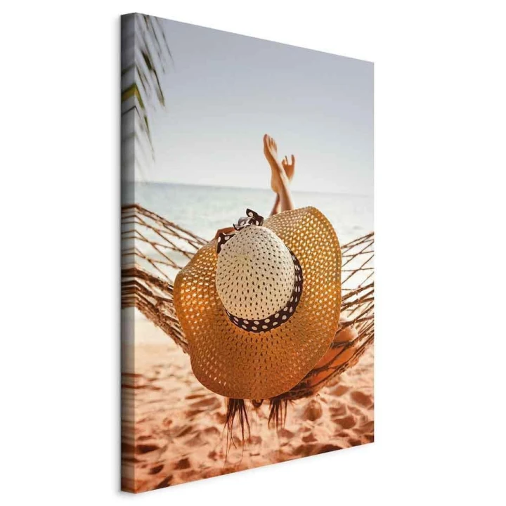 Obraz - Hamak na plaży (1-częściowy) pionowy