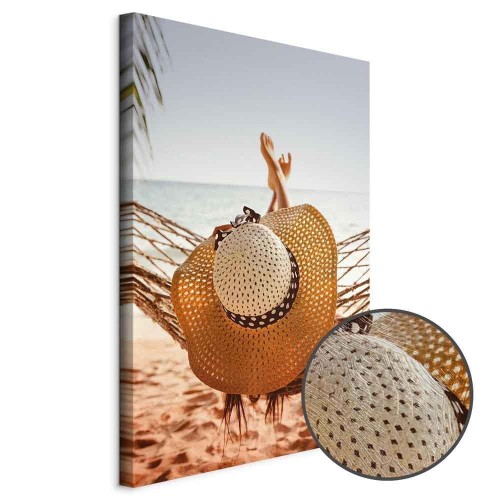 Obraz - Hamak na plaży (1-częściowy) pionowy