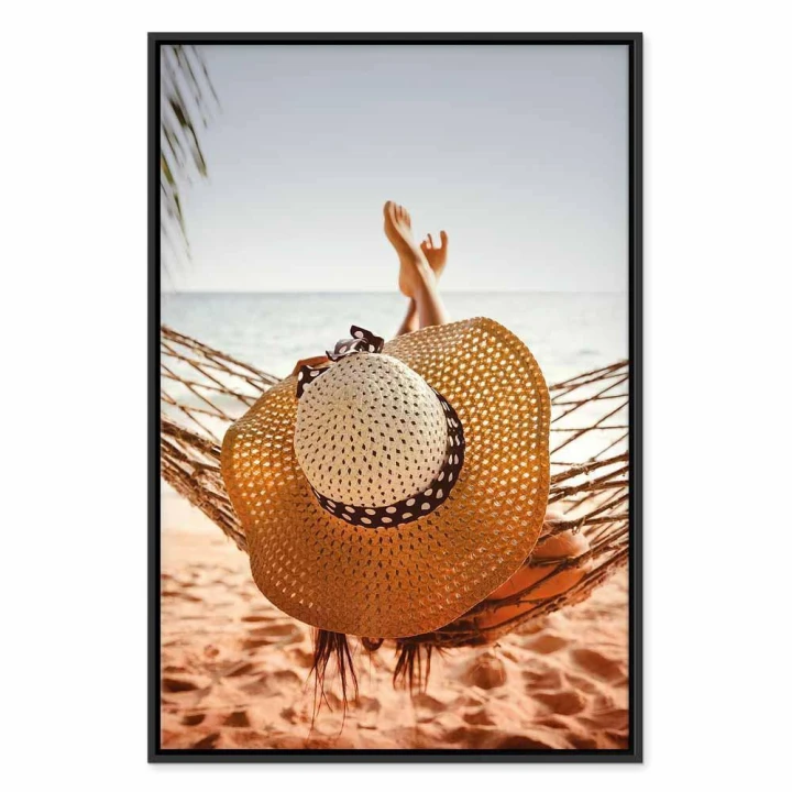 Obraz - Hamak na plaży (1-częściowy) pionowy