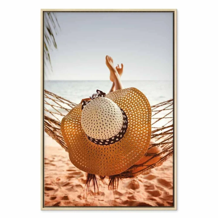 Obraz - Hamak na plaży (1-częściowy) pionowy