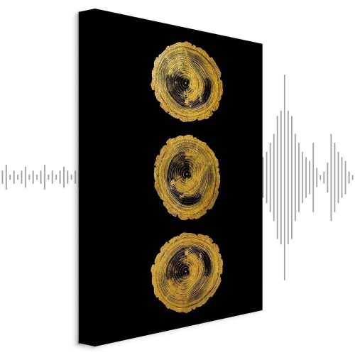 Obraz - Złote sęki (1-częściowy) pionowy