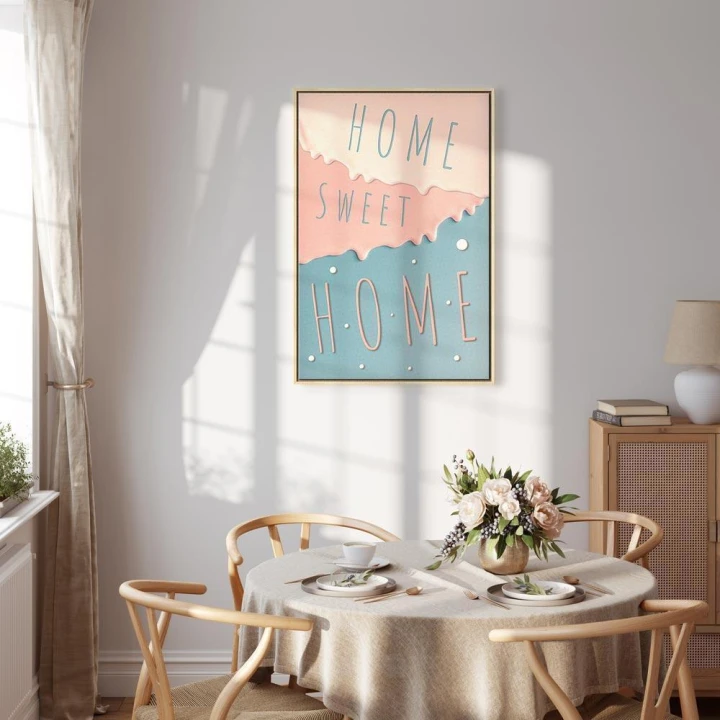 Obraz - Napisy: Home Sweet Home (1-częściowy) pionowy