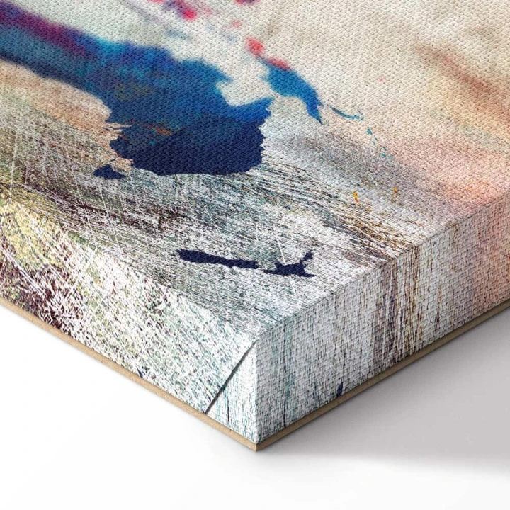 Obraz - Mapa świata: Pęknięta ściana