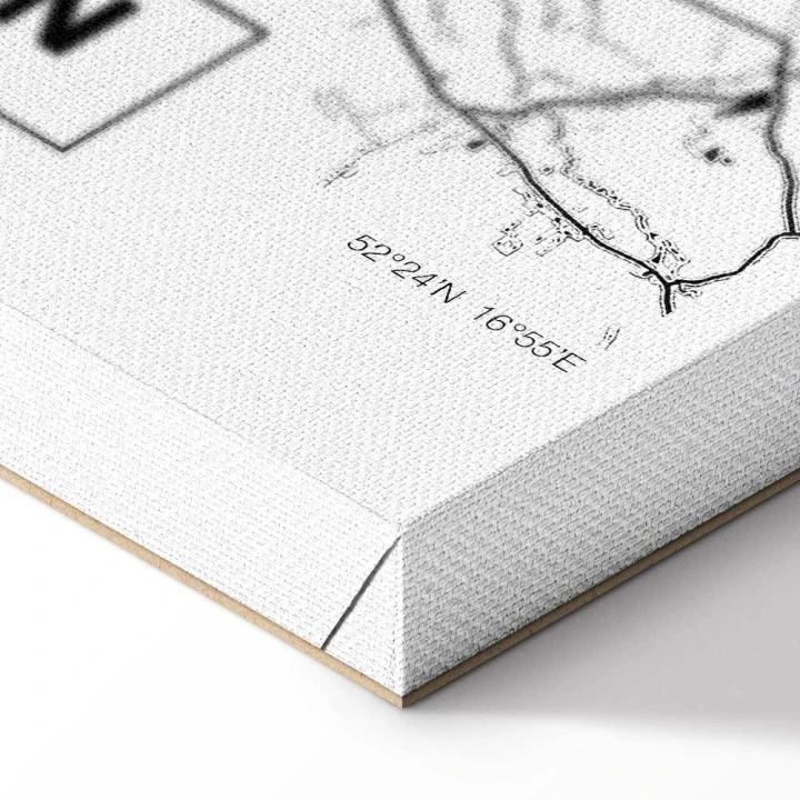 Obraz - Mapa miasta: Poznań (1-częściowy) pionowy