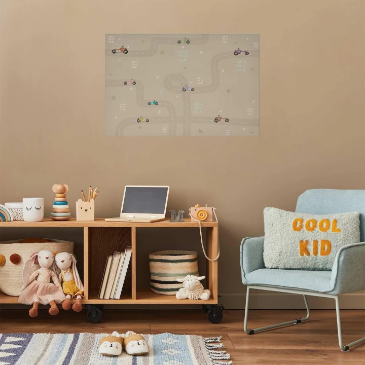 Plakat - Wyścigowe autka