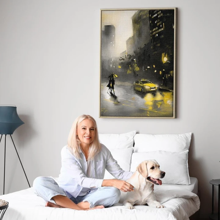 Obraz - Blask miasta (1-częściowy) pionowy