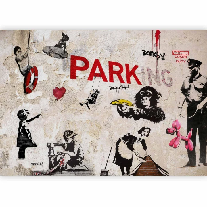 Fototapeta - Kolaż graffiti (Banksy)