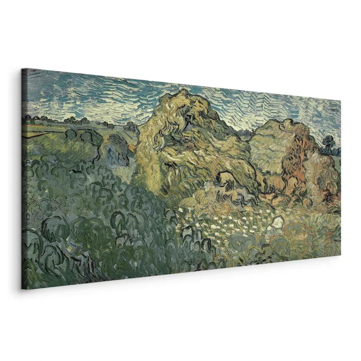 Obraz - Vincent Van Gogh – Pole ze stogami pszenicy