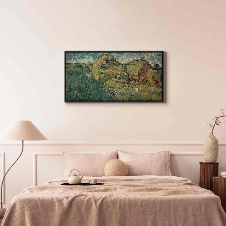 Obraz - Vincent Van Gogh – Pole ze stogami pszenicy