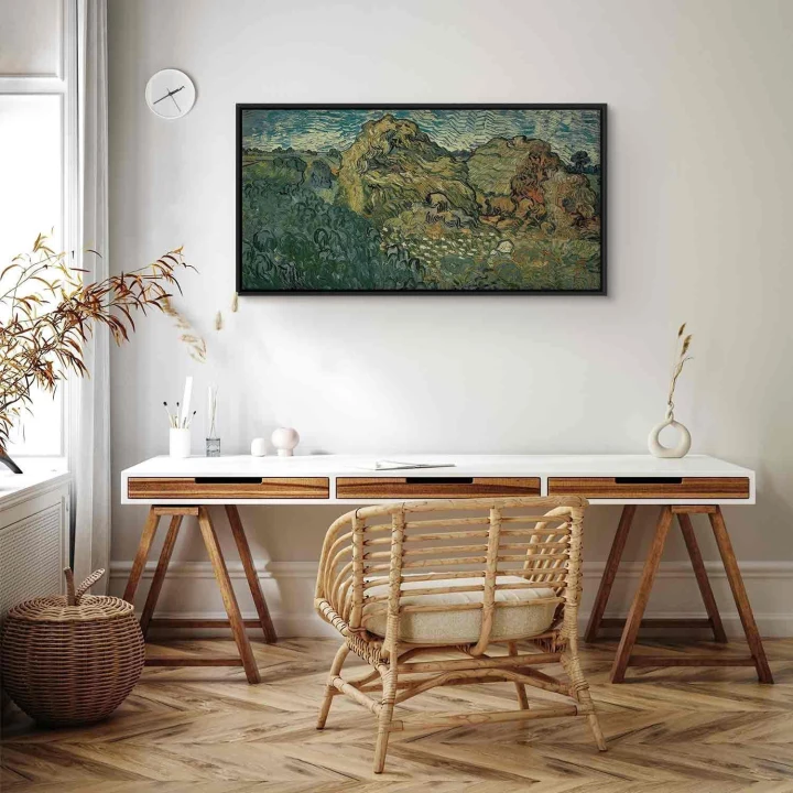 Obraz - Vincent Van Gogh – Pole ze stogami pszenicy