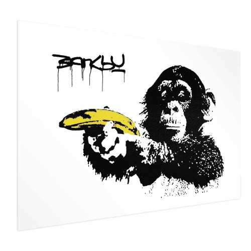 Plakat - Banksy: Małpa z bananem