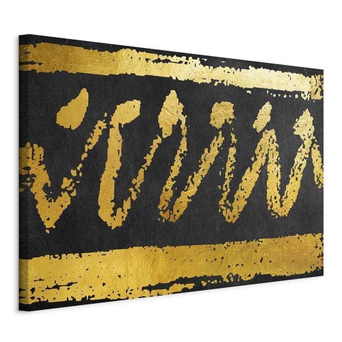 Obraz - Złota pieczęć (1-częściowy) szeroki