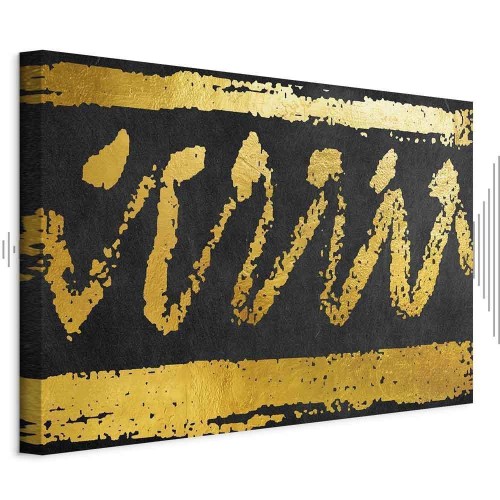 Obraz - Złota pieczęć (1-częściowy) szeroki