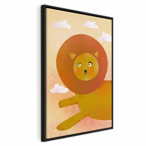 Obraz - Lwia zabawa (1-częściowy) pionowy