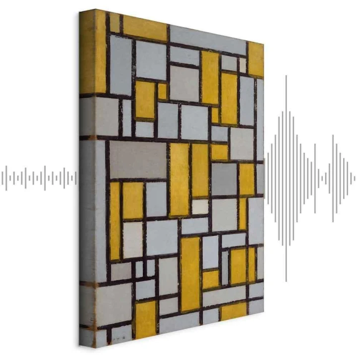 Obraz - Piet Mondrian – Kompozycja z siatką 1