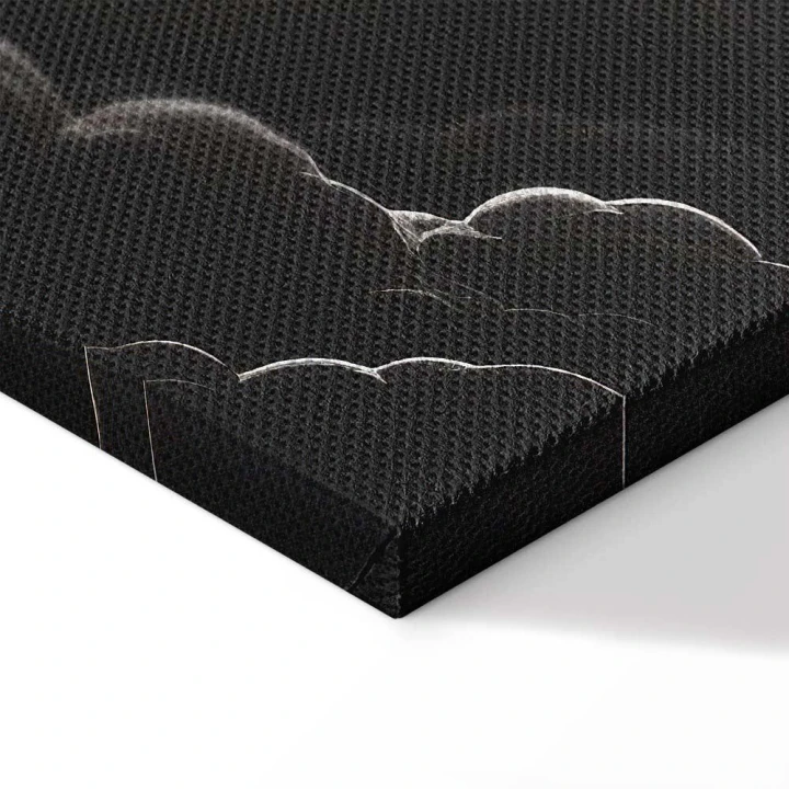 Obraz - Księżyc i gwiazdy śpiewające wśród wielkich chmur