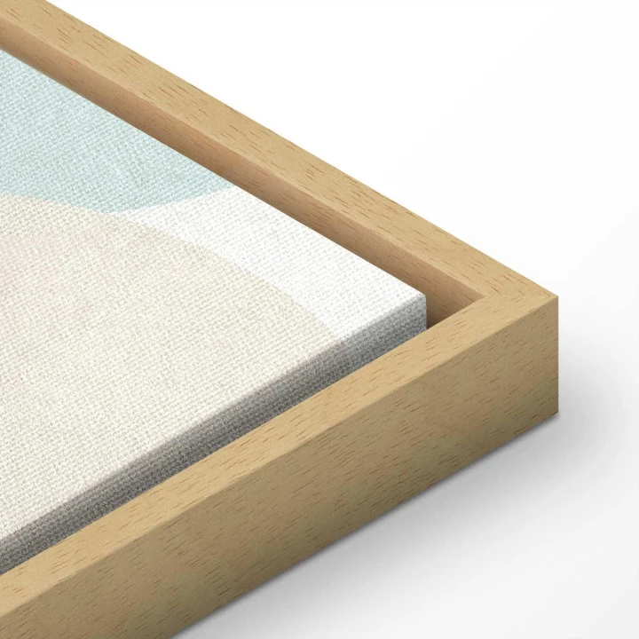 Obraz - Zachmurzone niebo nocą - Księżyce w brązowej i beżowej kolorystyce pośród chmur oraz licznych gwiazdek na jasnym tle