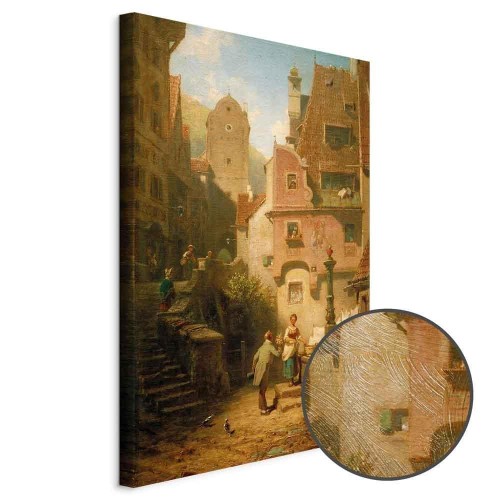 Obraz - Carl Spitzweg – Życzliwy prezentujący kwiaty