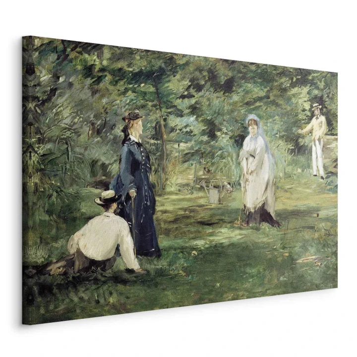 Obraz - Edouard Manet – Gra w krokieta w Paryżu