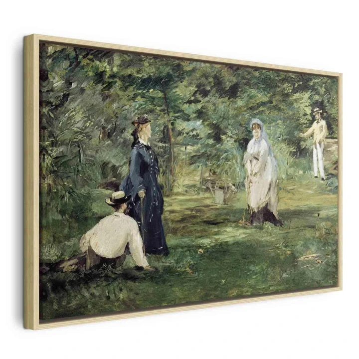 Obraz - Edouard Manet – Gra w krokieta w Paryżu