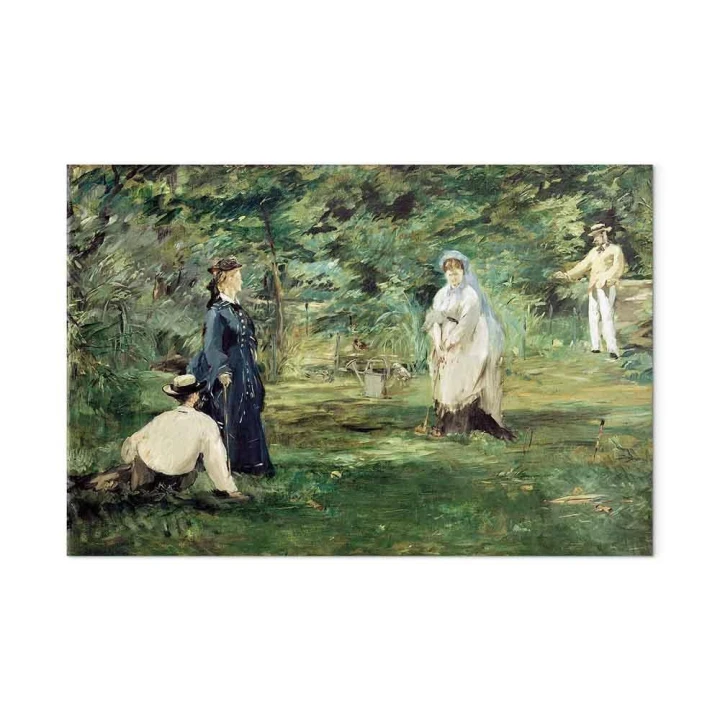 Obraz - Edouard Manet – Gra w krokieta w Paryżu