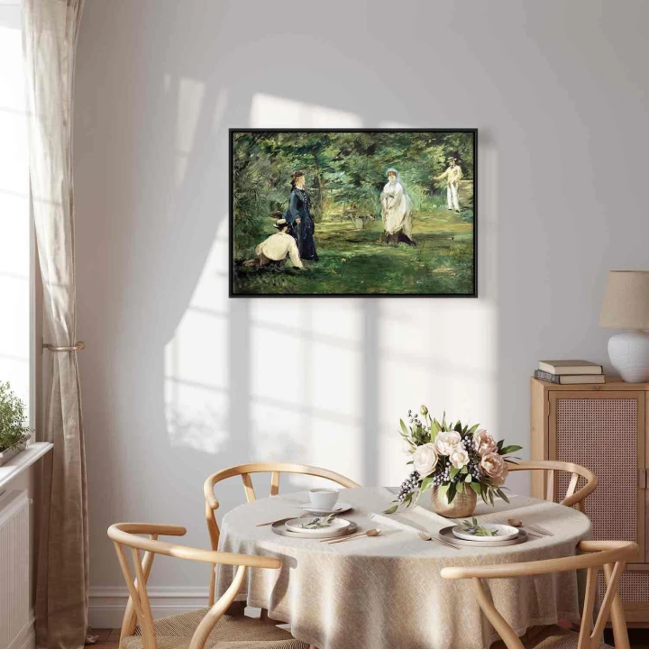 Obraz - Edouard Manet – Gra w krokieta w Paryżu