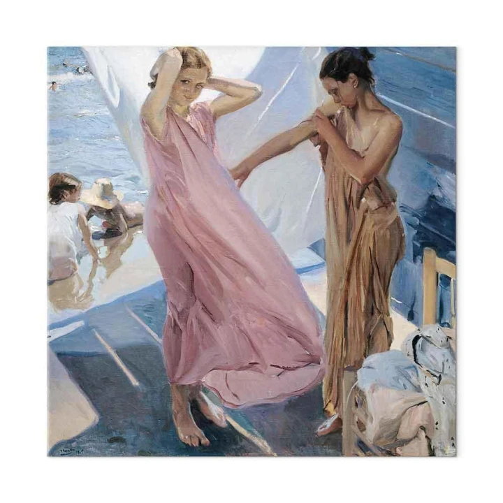 Obraz - Joaquín Sorolla y Bastida – Po kąpieli, Walencja