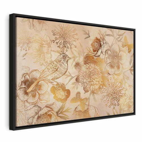 Obraz - Złota mozaika natury (1-częściowy) szeroki