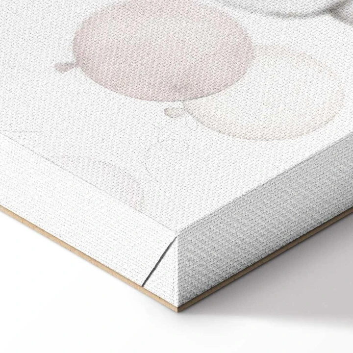 Obraz - Zabawkowe misie z balonikami - Latające pluszowe misie pośród balonów chmur i tęczy w subtelnej pastelowej kolorystyce