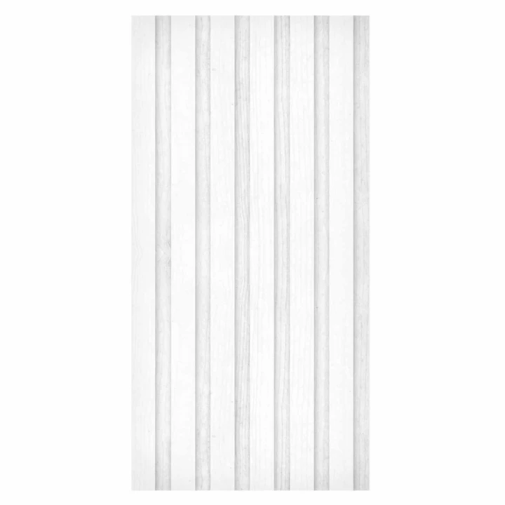 Tapeta - Drewniana Tekstura - symetryczne pionowe linie na białym tle
