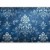 Fototapeta - Ornament retro dekoracyjny motyw w przetartych błękitach