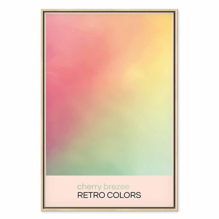 Obraz - Cherry Brezee - Pastelowy gradient w delikatnych retro kolorach