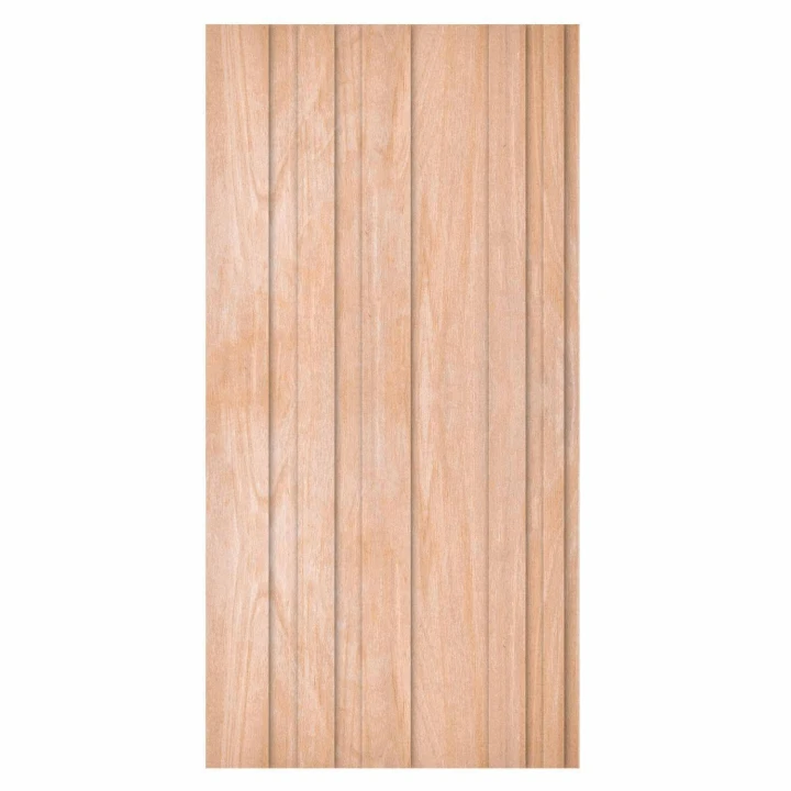 Tapeta - Jasne Drewno - pionowe panele w ciepłym odcieniu beżu