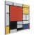 Obraz - Piet Mondrian – Kompozycja z czerwonym, żółtym, niebieskim i czarnym
