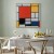 Obraz - Piet Mondrian – Kompozycja z czerwonym, żółtym, niebieskim i czarnym