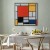 Obraz - Piet Mondrian – Kompozycja z czerwonym, żółtym, niebieskim i czarnym
