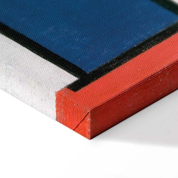 Obraz - Piet Mondrian – Kompozycja z czerwonym, żółtym, niebieskim i czarnym