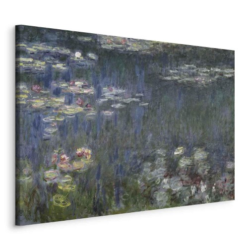 Obraz - Claude Monet – Nenufary (lilie wodne): zielone refleksy