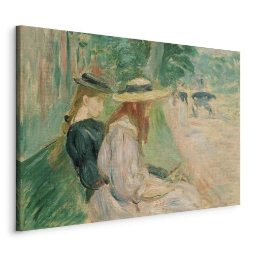 Obraz - Berthe Morisot – Na ławce w Lasku Bulońskim