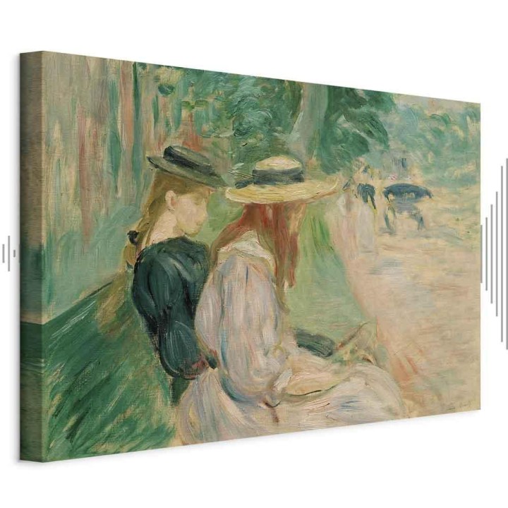 Obraz - Berthe Morisot – Na ławce w Lasku Bulońskim