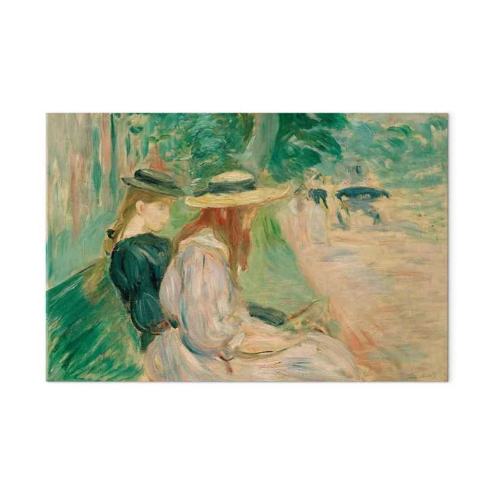 Obraz - Berthe Morisot – Na ławce w Lasku Bulońskim