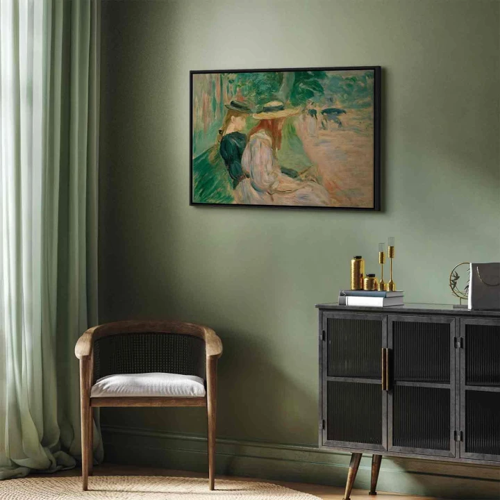 Obraz - Berthe Morisot – Na ławce w Lasku Bulońskim