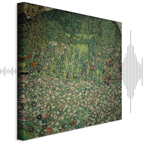 Obraz - Gustav Klimt – Gartenlandschaft mit Bergkuppe